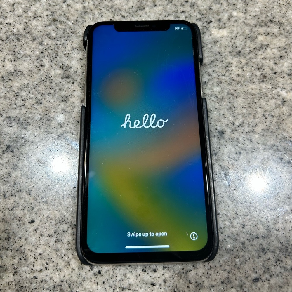 Unlocked iPhone X 256gb with case